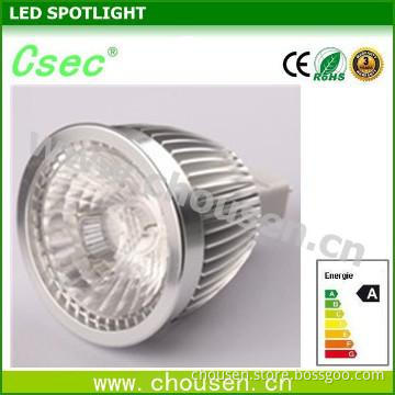 5W/7W MR16 Round Silver Aluminum CREE/EPISTAR COB China Led Spotlight